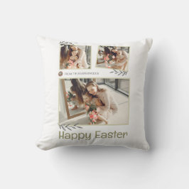 Elegantes Ostersegeln Ostereier FamilienFoto Kissen