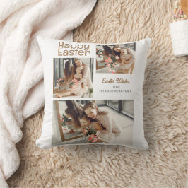 Elegantes Ostersegeln Ostereier FamilienFoto Kissen