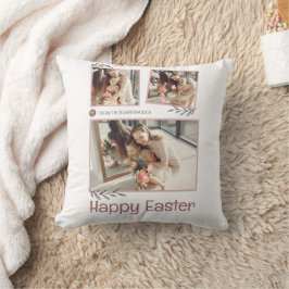 Elegantes Ostersegeln Ostereier FamilienFoto Kissen