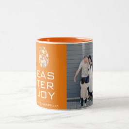 Elegantes Ostersegeln Ostereier FamilienFoto Zweifarbige Tasse