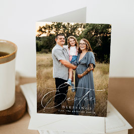 Elegantes Ostersegen-Foto Feiertagskarte