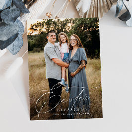 Elegantes Ostersegen-Foto Feiertagskarte