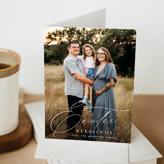 Elegantes Ostersegen-Foto Feiertagskarte