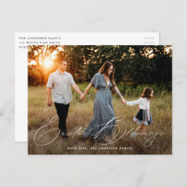 Elegantes Ostersegen-Foto Feiertagspostkarte