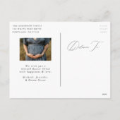 Elegantes Ostersegen-Foto Feiertagspostkarte (Rückseite)