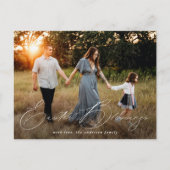 Elegantes Ostersegen-Foto Feiertagspostkarte (Vorderseite)