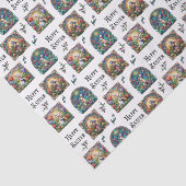 Elegantes Ostersonnenmuster Seidenpapier (Ausschnitt)