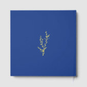 Elegantes Oval Foto Elegante Hochzeit Gästebuch (Rückseite)