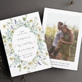 Elegantes Oval-Rahmen-Hochzeitsszenario in Wildblu Save The Date