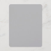 Elegantes Ozeanblau Begleitkarte (Rückseite)