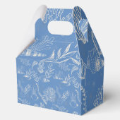 Elegantes Ozeanblau Geschenkschachtel (Rückseite)