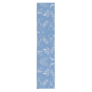 Elegantes Ozeanblau Kurzer Tischläufer