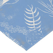 Elegantes Ozeanblau Kurzer Tischläufer (Ecke)