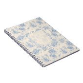 Elegantes Ozeanblau Notizblock (Rechte Seite)