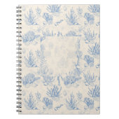 Elegantes Ozeanblau Notizblock (Vorderseite)