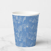 Elegantes Ozeanblau Pappbecher (Rechts)