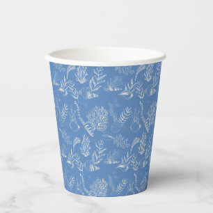 Elegantes Ozeanblau Pappbecher