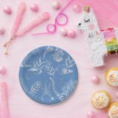 Elegantes Ozeanblau Pappteller (Party)