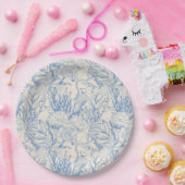 Elegantes Ozeanblau Pappteller (Party)