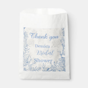 Elegantes, ozeanblaues Toile Fvor Bags Geschenktütchen