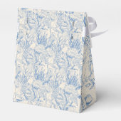 Elegantes ozeanfarbenes Städtchen Geschenkschachtel (Rückseite)