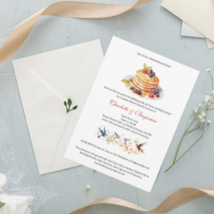 Elegantes Paar Dusche Brunch Einladung