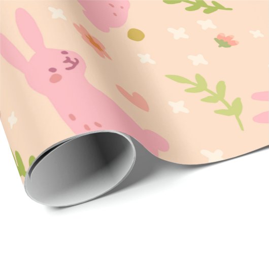 Elegantes Packpapier Aquarell-Ostern-Muster-| (Rolleneckpunkt)