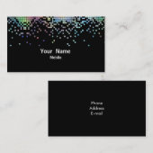 Elegantes Paillette-Hologramm Visitenkarte (Vorne/Hinten)