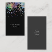 Elegantes Paillette-Hologramm Visitenkarte (Vorne/Hinten)