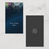 Elegantes Paillette-Hologramm Visitenkarte (Vorne/Hinten)