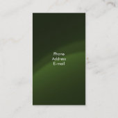 Elegantes Paillette-Kastanienbraun Visitenkarte (Rückseite)