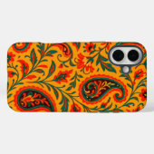 Elegantes Paisley-Blumenmuster Case-Mate iPhone Hülle (Rückseite (Horizontal))
