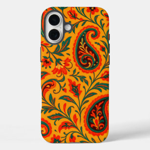 Elegantes Paisley-Blumenmuster iPhone 16 Plus Hülle