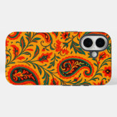 Elegantes Paisley-Blumenmuster Case-Mate iPhone Hülle (Rückseite (Horizontal))
