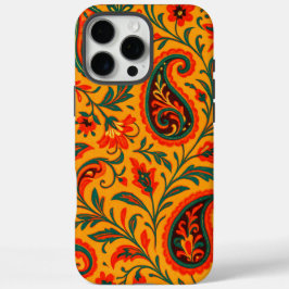 Elegantes Paisley-Blumenmuster iPhone 16 Pro Max Hülle