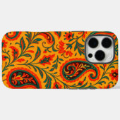 Elegantes Paisley-Blumenmuster Case-Mate iPhone Hülle (Rückseite (Horizontal))