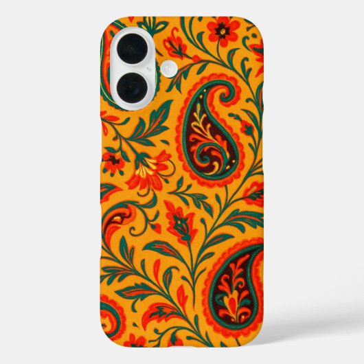 Elegantes Paisley-Blumenmuster Case-Mate iPhone Hülle (Rückseite)