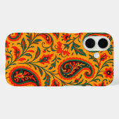 Elegantes Paisley-Blumenmuster Case-Mate iPhone Hülle (Rückseite (Horizontal))