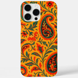 Elegantes Paisley-Blumenmuster iPhone 16 Pro Max Hülle