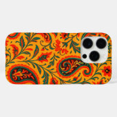 Elegantes Paisley-Blumenmuster Case-Mate iPhone Hülle (Rückseite (Horizontal))
