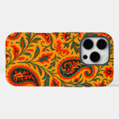 Elegantes Paisley-Blumenmuster Case-Mate iPhone Hülle (Rückseite (Horizontal))