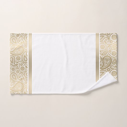 Elegantes Paisley-Muster Badhandtuch Set (Handtuch)