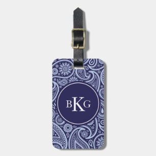 Elegantes Paisley-Muster-kundenspezifisches Gepäckanhänger