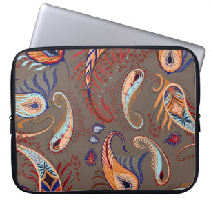 Elegantes Paisley-Muster: Vintage-Muster Laptopschutzhülle