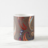 Elegantes Paisley Print: Vintages Muster Kaffeetasse (Mittel)