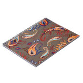 Elegantes Paisley Print: Vintages Muster Notizblock (Linke Seite)