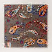 Elegantes Paisley Print: Vintages Muster Puzzle (Horizontal)