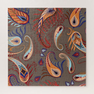 Elegantes Paisley Print: Vintages Muster Puzzle