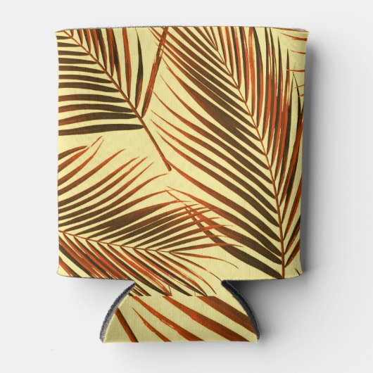 Elegantes Palm Repeat Muster-Design Dosenkühler (Vorderseite)