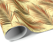 Elegantes Palm Repeat Muster-Design Geschenkpapier (Rolleneckpunkt)